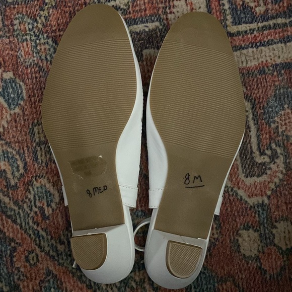 Angel Steps Scalloped Edge Slingback Low Heels with cutouts - Picture 7 of 7